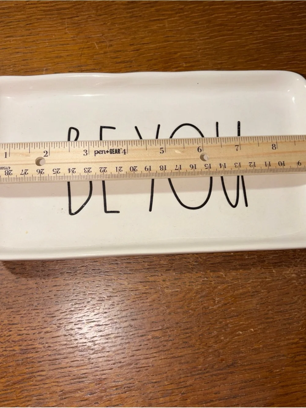 Rae Dunn by Magenta (Be You)  9 1/2” X 5” Ceramic Serving Tray  Rectangle